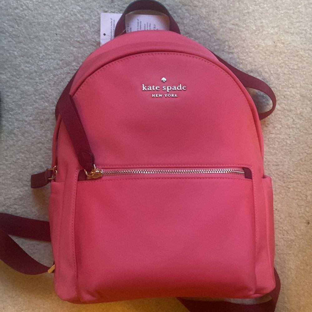 Kate ♠️ Spade Deep Dahli Chelsea Backpack! - Picture 9 of 12